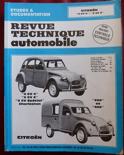 Revue technique automobile Citroën "2 CV 4" et "2 CV 6" (1993)