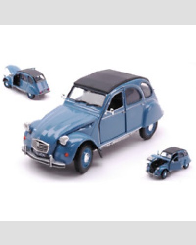Citroen 2 CV1982 Blue Ash 1:24 WELLY Road cars Model