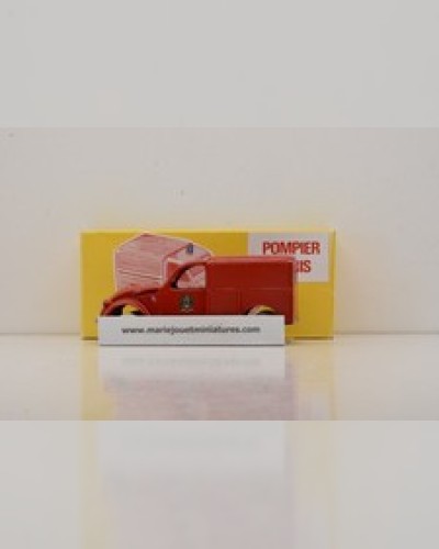 CITROEN 2CV POMPIERS DE PARIS JRD 1/43 NEW IN BOX (without rotating beacon)