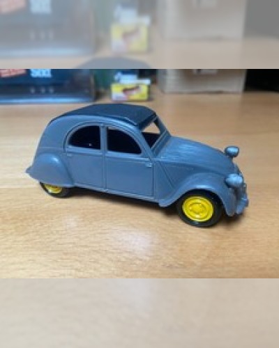 BEUZEN ET SORDET OLD PLASTIC CITROEN 2 CV-SCALE 1/32 IDEM PAYA CIRCA 1960