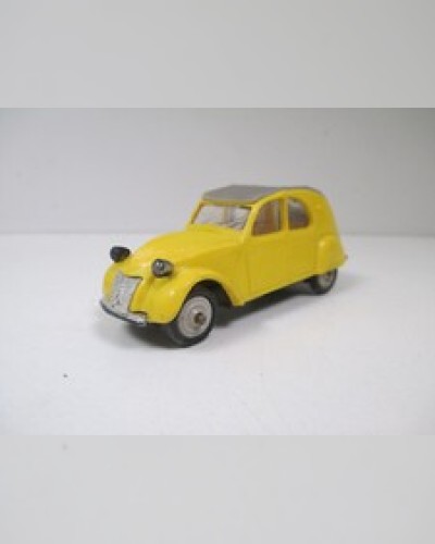 Rare Citroen 2cv Az Yellow Yellow Gelb by Norev Plastic Vintage n ° 27 at 1/43