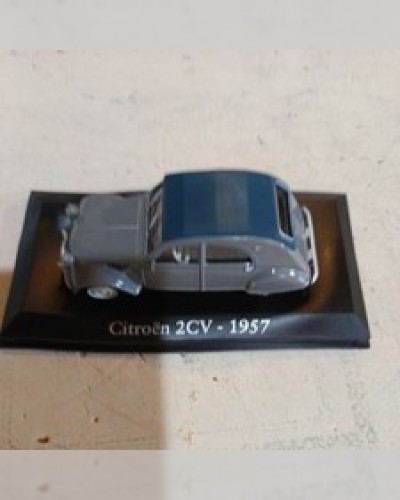 CITROËN 2CV 1957 - 1/43 - Miniature Car - Gray - IXO