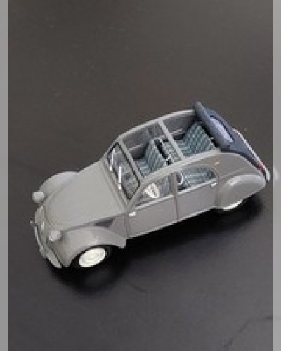 Citroën 2CV Type AZ convertible gray without brand scale 1/43