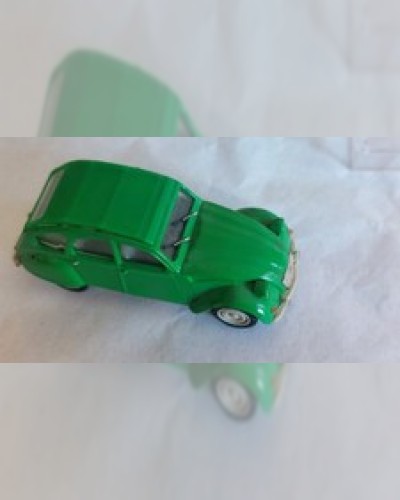 Green Citroën 2CV Miniatures from Norev Collection 1990 scale 1/43