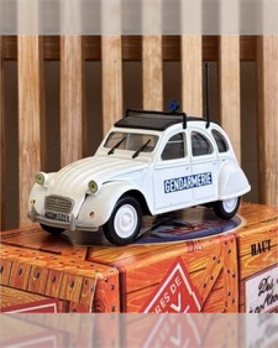 NOREV Citroën 2CV 6 Gendarmerie 1:43 blanc/noir voiture miniature