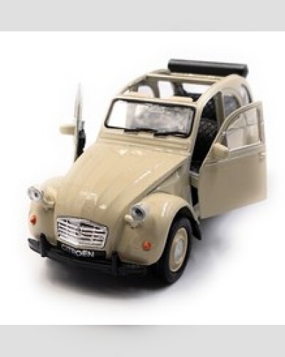Citroën 2CV Model Car Canard Auto Beige On Maßstab 1:3 4-39