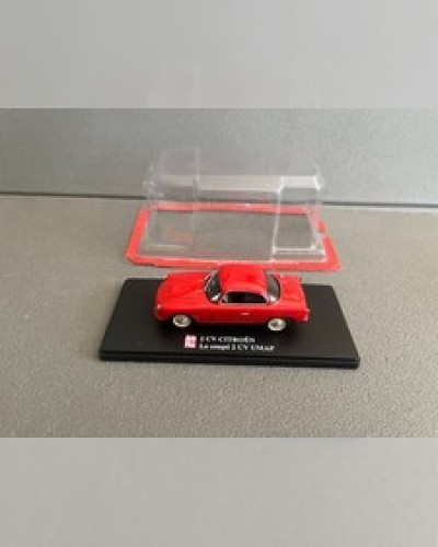 Miniature car Citroen 2cv 2 cv coupe UMAP Auto Plus Hachette 1/43