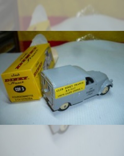 CITROEN 2CV FOURGONNETTE CLUB DINKY FRANCE CDF3 WHITE METAL