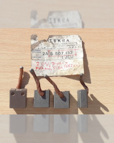 Carbon brush 5507132 starter ISKRA Citroën 2CV, Dyane, Méhari, Visa, LN, LNA
