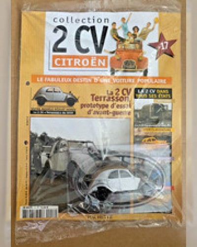 Citroën 2CV “Terrasson” 1939 Norev 1:43 Sealed + Hachette Magazine No.17