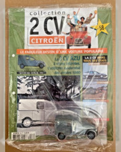 Citroën 2CV AZU “Vitrée” 1964 – Norev 1:43 – Sealed + Magazine (Issue No. 58)