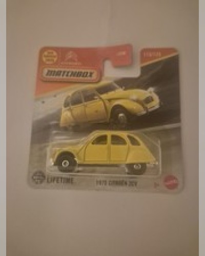 Matchbox 1970 Citroën 2 CV Yellow 115/125 Short Card Brand New 2026 Sealed