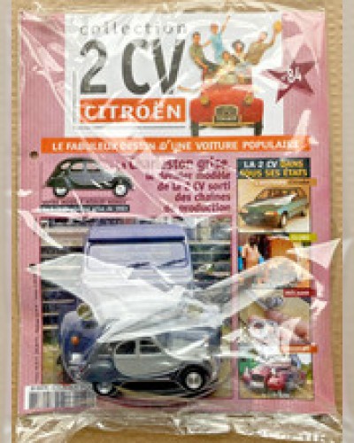 Citroën 2 CV Charleston Grise 1983 No.84 Norev 1:43 Sealed + Magazine