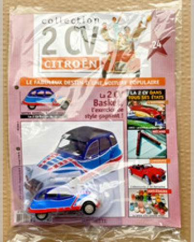 Citroën 2 CV Collection Basket 1977 No.24 Norev 1:43 Sealed + Magazine