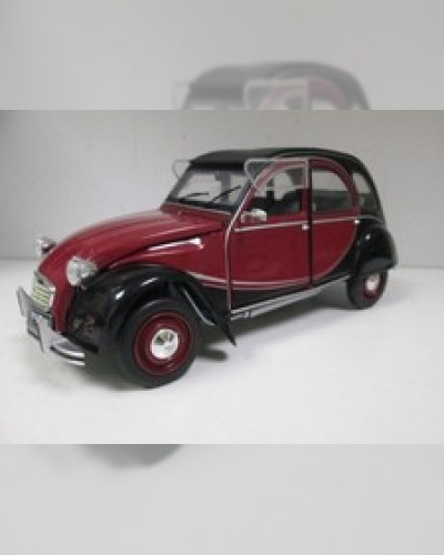 CITROEN 2CV 2CV6 CHARLESTON Bordeaux / Black from 1982 by SOLIDO S1805013 at 1/18