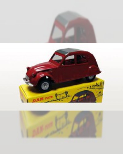 Citroën 2 CV Garnet / Anthracite Soft Top Ref Dan-076