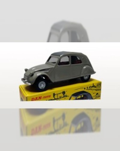 Citroën 2 CV Gris / Capote Anthracite (Exclusivité Dan-Toys 500 Ex.) Ref Dan-074