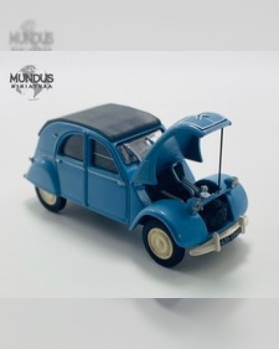 CITROEN 2CV RAISES ITS OLD HOOD 1/43 DIECAST MODEL CAR NO BOX