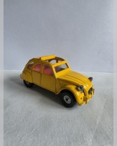 Vintage Corgi Citroën 2CV6 Yellow Open Bonnet 1:36 Used Good Condition