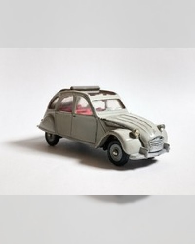 Dinky Toys France 500 Citroën 2 CV capot ouvrant gris intérieur rouge