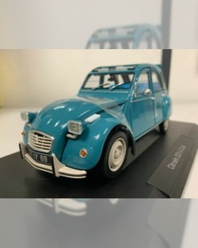 CITROEN 2CV6 CLUB 1982 LAGUNA BLUE NOREV 181492 1/18 2CV 6 CABRIOLET