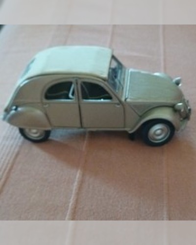 Franklin Mint Citroën 2CV 1951 voiture en métal démontable gris/beige