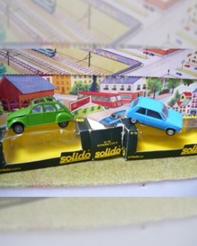 Solido, lot of old Citroën 2 hp and LN models + boxes