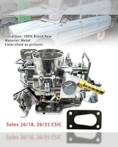 Carburateur Pour Solex 26/35 CSIC Acadiane Dyane Ami 68 Citroen 2CV6