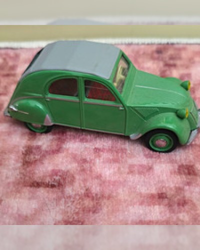 Majorette Citroën 2CV 1974 1:60 Vintage Diecast Car Green/Grey MPN 257