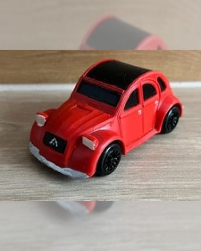 citroën 2 cv rouge Joustra 1/64