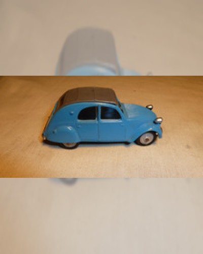 RARE OLD CAR NOREV CITROEN 2 CV N°27 ECH 1/43 COLOR BLUE AND GRAY