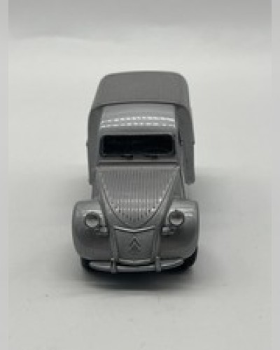 Voiture miniature Citroën 2 CV Fourgonnette grise - Collection modèle réduit #t61
