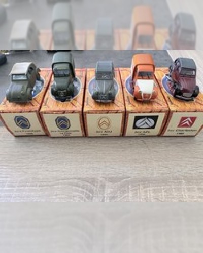 NOREV Citroën 2 CV lot de 5 1: 43 multicolore avec boîtes 1939-1980